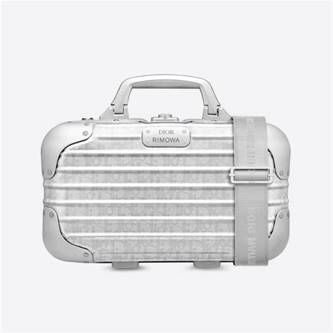 rimowa dior hand case|DIOR and RIMOWA Hand Case Gray Dior Oblique Aluminum.